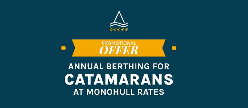 ANNUAL BERTHING FOR CATAMARANS AT MONOHULL PRICE