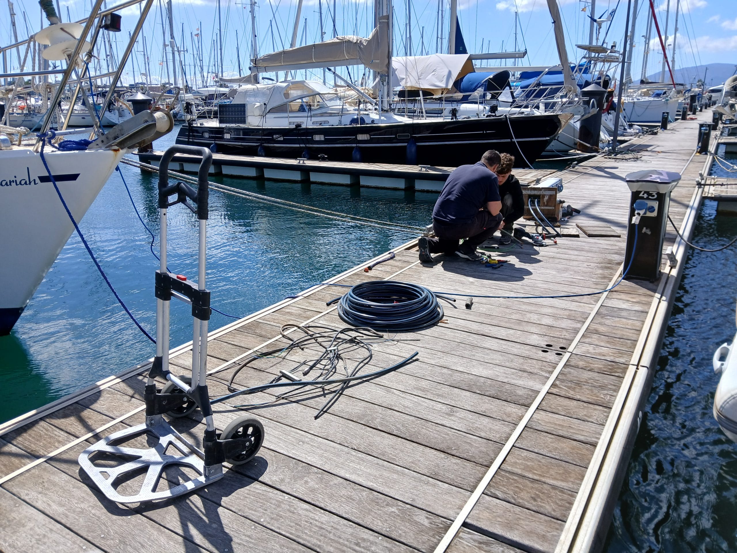 Alcaidesa Marina upgrades Pantoon 2 with smart Tally pedestals through DIGITUR 2024 funding