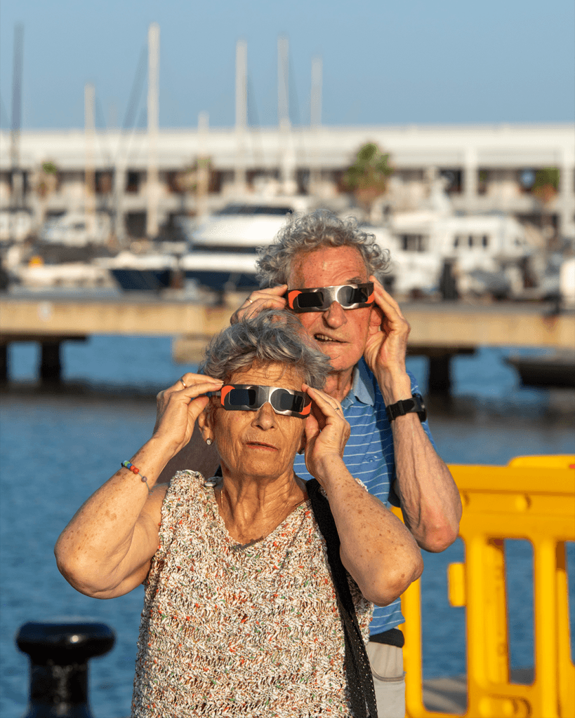 solar eclipse in La Línea de la Concepción